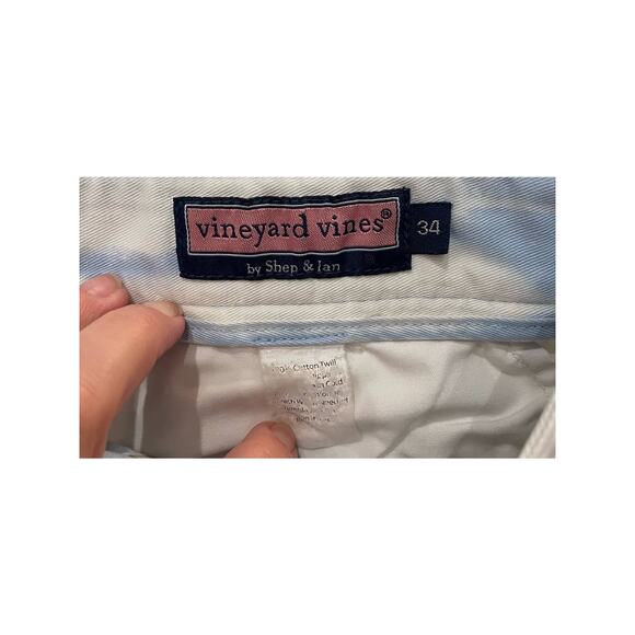 Vineyard Vines Mens 34x8 Chino Shorts 100% Cotton Twill Cloud Blue Flaws* - Picture 7 of 7